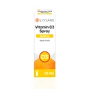LIVSANE Vitamin D3 Spray 4000 IU izsmidzināms šķidrums ar ābolu garšu 10ml