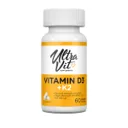 UltraVit Vitamin D3 4000IU + K2 kapsulas, 60 gb.