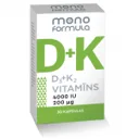 Mono Formula - D3+K2 vitamīns, 30 kapsulas