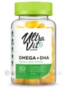 ULTRAVIT Omega 3 + DHA košļājamās tabletes, 60 gab.