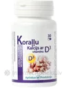 KORAĻĻU KALCIJS ar D3 vitamīnu, kapsulas, 30 gab.