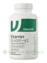 OstroVit Vitamin D3 4000 + K2 vege kapsulas, 120 gb.