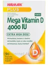 WALMARK Mega D3 vitamīni 4000 IU Forte kapsulas, 90 gab.