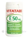Vitatabs E-50, dabīgs E vitamīns 50 mg, 60 kapsulas
