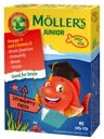 MÖLLER'S JUNIOR želejas zivtiņas (zemeņu) pastilās, 45 gb.