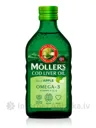 MOLLERS Zivju Eļļa Ar Ābolu Garšu zivju eļļa, 250 ml