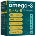 PARENE Omega-3 D3+K2+E kapsulas, 60 gab.