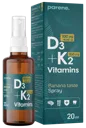 PARENE Vitamins D3 4000 IU+K2 100 µg sprejs, 20 ml