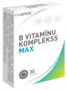 JONAX B Vitamīnu Komplekss Max tabletes, 30 gab.