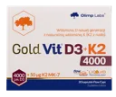 OLIMP LABS Gold Vit D3 + K2 4000SV + 50 mcg kapsulas, 30 gab.