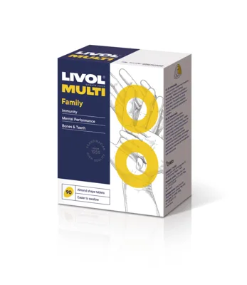 LIVOL Multi Family (Visai ģimenei) tabletes, 90 gab.