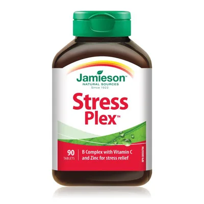 JAMIESON STRESS PLEX, 90 tabletes(derīguma termiņš līdz 30.11.2026.)