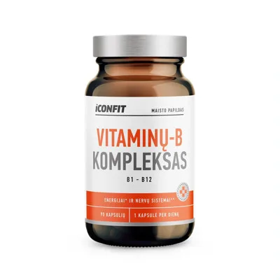 ICONFIT Vitamin B Complex kapsulas, 90 gab.