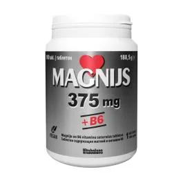 MAGNIJS 375 mg + B6, 180 tabletes
