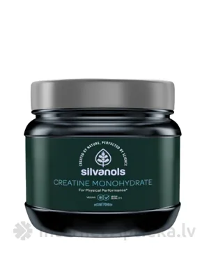 Silvanols CREATINE MONOHYDRATE pulveris, 300 g