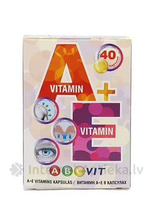 ABC VIT A+E Vitamin kapsulas, 40 gab.