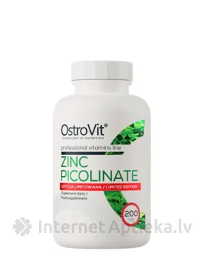 OstroVit tabletes Zinc Picolinate, 200 gb.