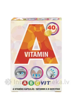 ABC VIT vitamīns A, 40 kapsulas