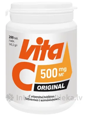 VITABALANS Vita C Original 500 mg tabletes, 200 gab.