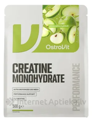 OstroVit Creatine Monohydrate Pulveris (green apple, sport blue), 500 g