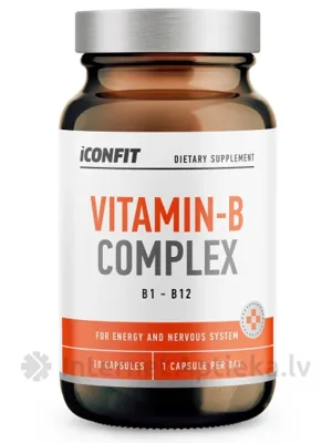 ICONFIT Vitamin B Complex kapsulas, 90 gab.