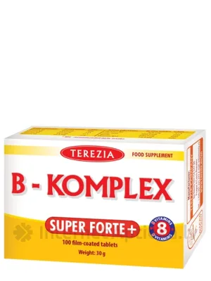 Terezia Komplekss ar astoņiem B grupas vitamīniem, 100 tabletes