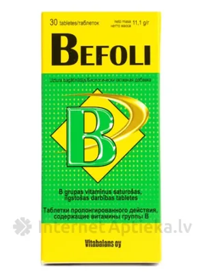 Befoli, 30 tabletes