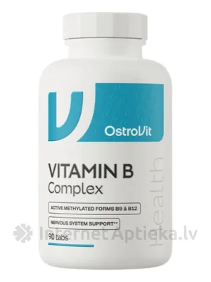 OstroVit Vitamin B Complex tabletes, 90 gb.