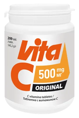 VITABALANS Vita C Original 500 mg tabletes, 200 gab.