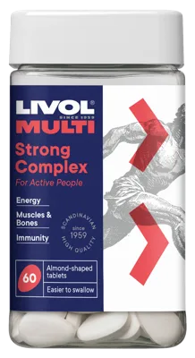 LIVOL Multi Strong Complex tabletes, 60 gab.