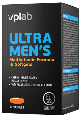 VPLAB Ultra Men's Sport Multivitamin mīkstās kapsulas, 90 gab.