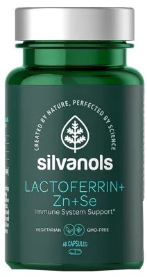 SILVANOLS Premium Lactoferrin+Zn+Se kapsulas, 60 gab.