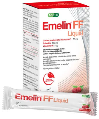 EMELIN FF Liquid 75 mg/400 mcg/2 mcg paciņas, 20 g