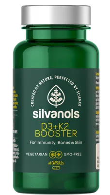 SILVANOLS  D3+K2 Booster kapsulas, 60 gab.