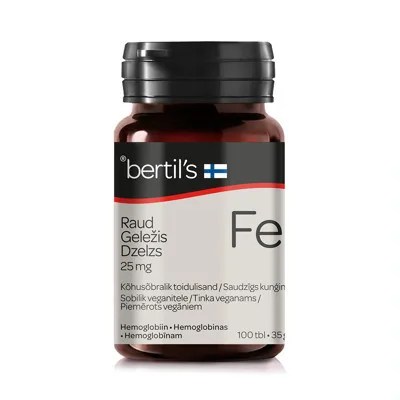 BERTIL'S IRON 25 MG, 100 tabletes