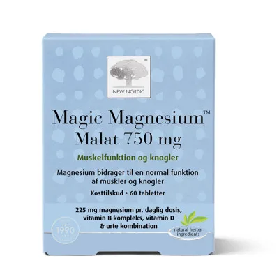 New Nordic Magic Magnesium Malat, 60 tabletes