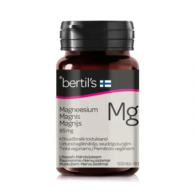 BERTIL'S KELASIN MAGNESIUM 85 MG, 100 tabletes