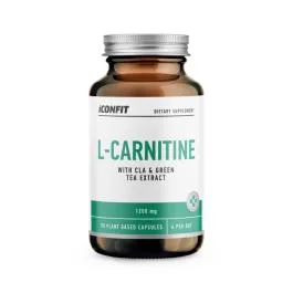 ICONFIT L-KARNITĪNS ar CLA un zaļās tējas ekstraktu, 90 kapsulas