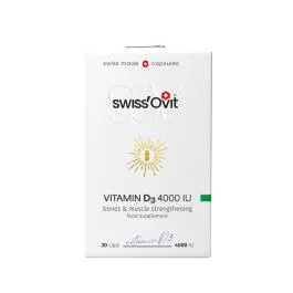 SWISS OVIT Vitamīns D3 4000 IU mīkstās kapsulas, 30 gab.