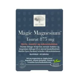NEW NORDIC Magic Magnesium Taurat 875 mg, 60 tabletes