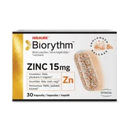 BIORYTHM Zinc kapsulas, 30 gab.