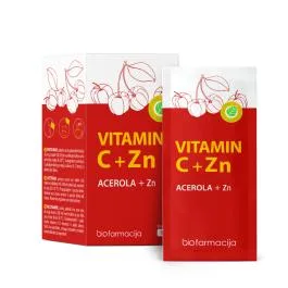 VITAMIN C+ZN, 14 paciņas