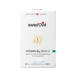 Swiss´Ovit Vitamīns D3 2000IU, 30 kapsulas