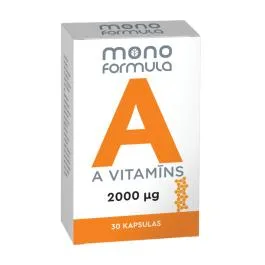 Mono Formula - A vitamīns, 30 kapsulas