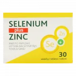 SELENIUM PLUS ZINC tabletes, 30 gab.