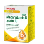 WALMARK Mega D3 vitamīni 4000 IU Forte kapsulas, 90 gab.