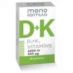 Mono Formula - D3+K2 vitamīns, 30 kapsulas