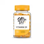 ULTRAVIT Gummies Vitamin D3 košļājamās tabletes, 60 gab.