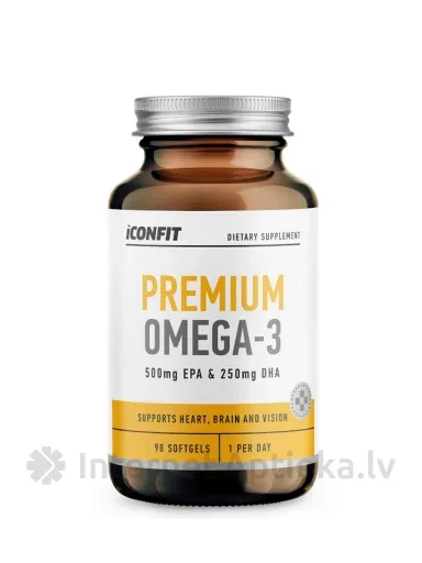 ICONFIT Premium Omega 3 mīkstās kapsulas, 90 gab.