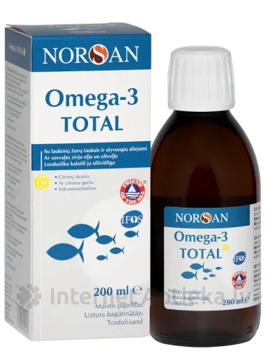 NORSAN OMEGA-3 TOTAL citronu garša, 200 ml
